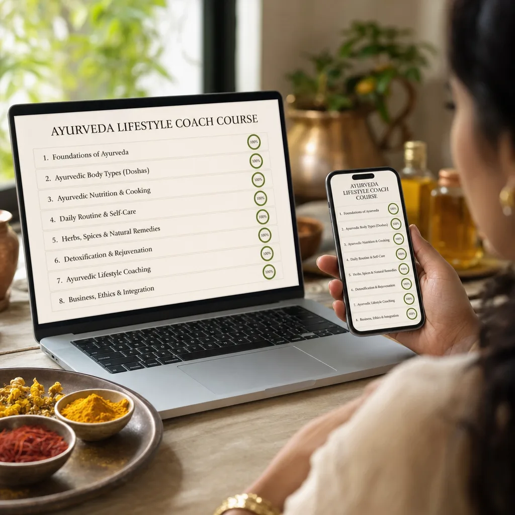 The complete course: 8 modules and 42 lessons in the Dosha platform