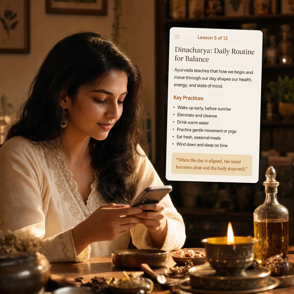 Read the lessons on your phone